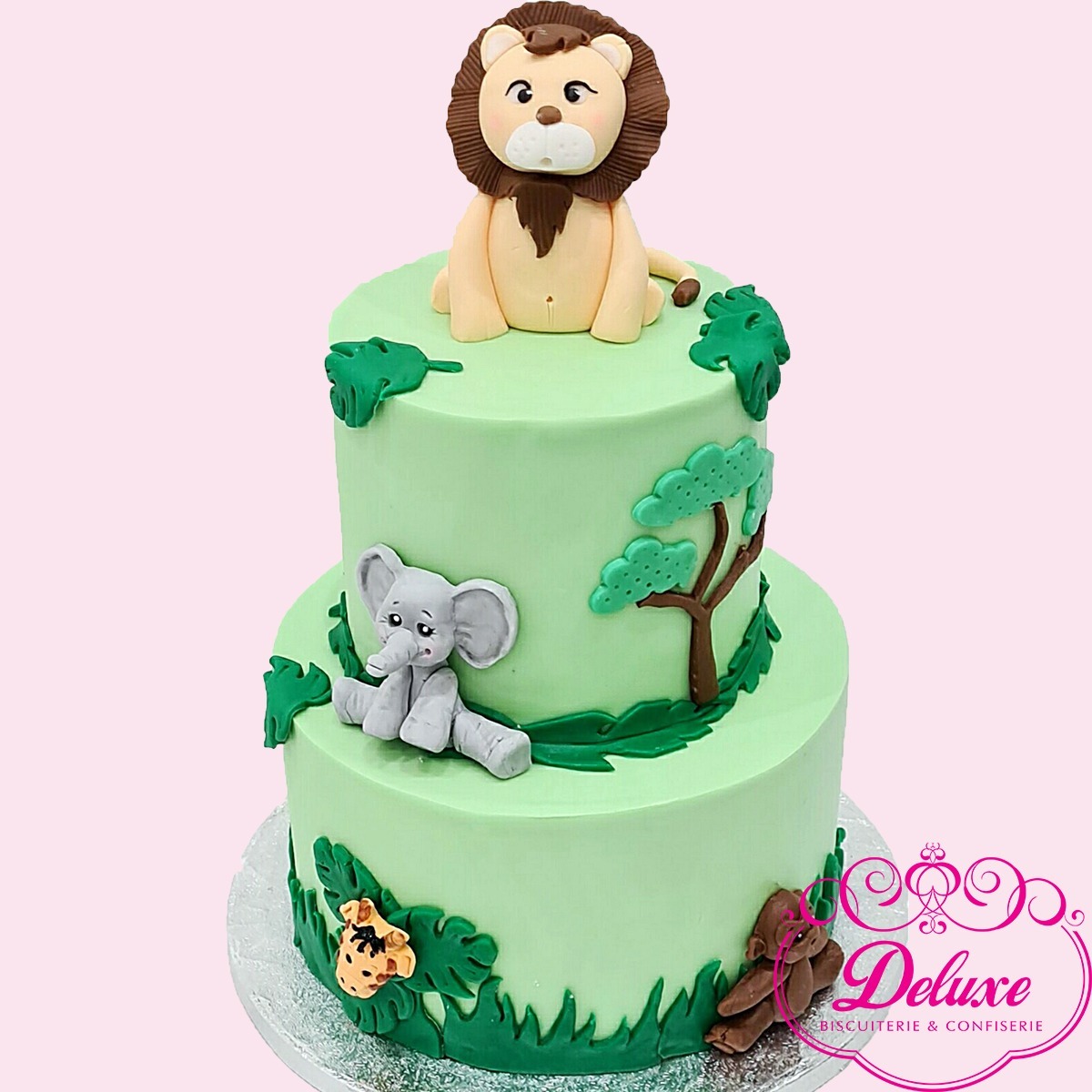Gâteau d'anniversaire Lion de la jungle