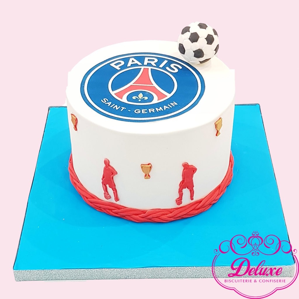 Gâteau d'anniversaire thème PSG - Les passions de Sylvie