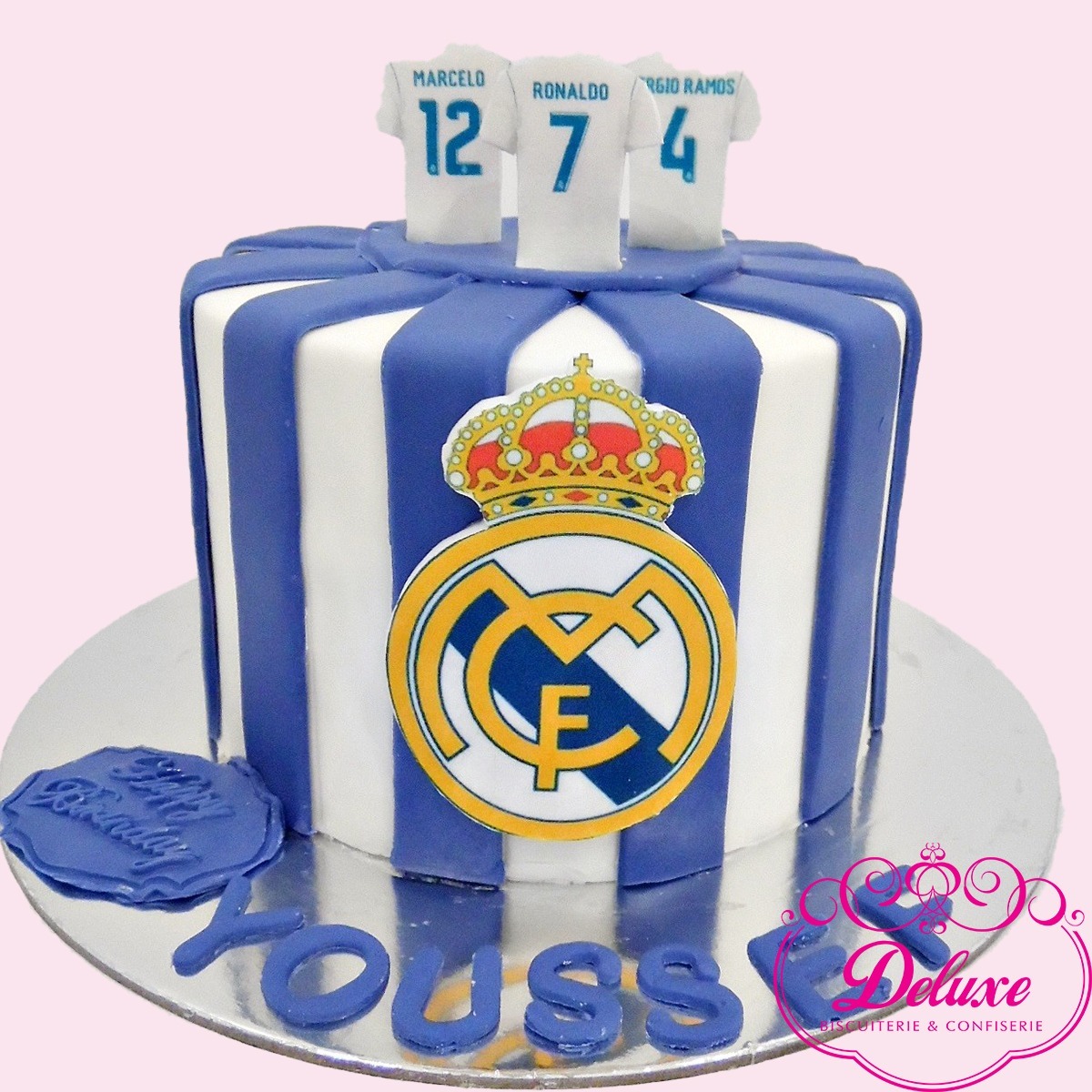 Butterfly Cake: Real Madrid logo cake for Sufi