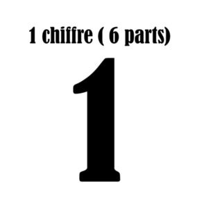 1 chiffre ( 6 parts)