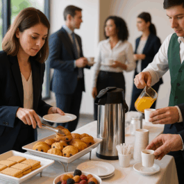 Formule Pause Café Élégance – Service Haut de Gamme en Vaisselle