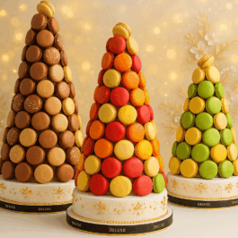 Pyramide de macarons – Présentation événementielle Deluxe Macaron