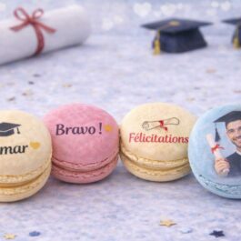 Macarons Personnalisés Remise de Diplôme