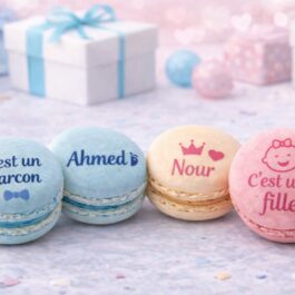 Macarons pour un shower de bébé