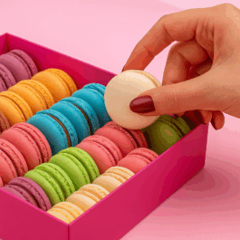 coffret macarons 24 pièces artisanaux – Deluxe Macaron