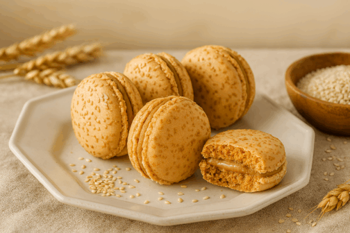 acaron amande sésame – Deluxe Macaron
