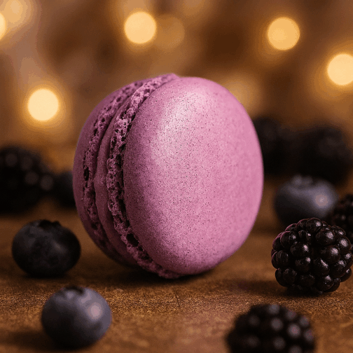 Macaron Myrtille – Saveur Fruité Intense & Élégance Violette – Image 2