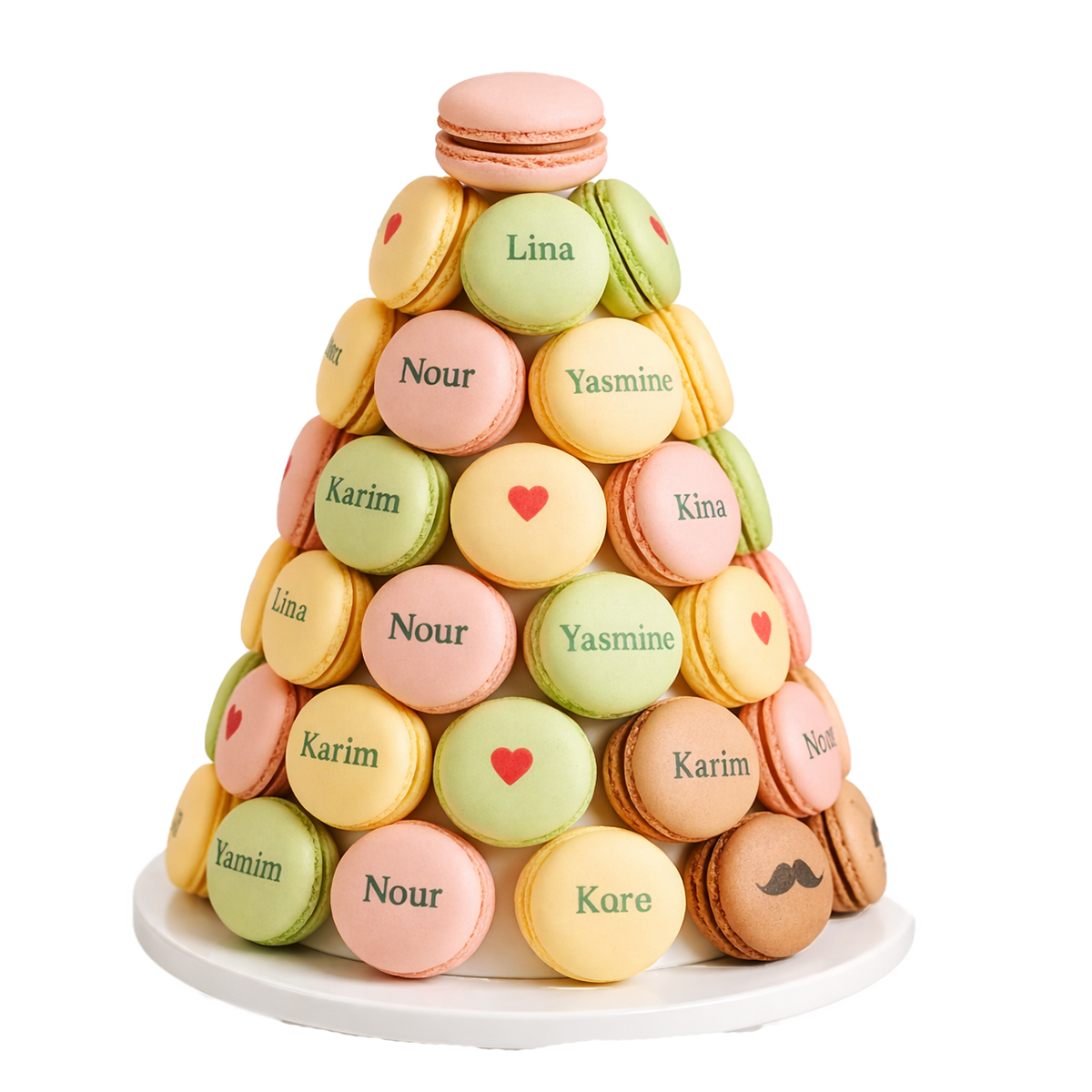 Pyramide de Macarons Personnalisables pyramide de macarons personnalisables