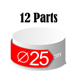 10 à 12 personnes diamètre 25 cm Ø