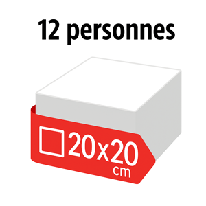 20 X 20 cm 12 personnes