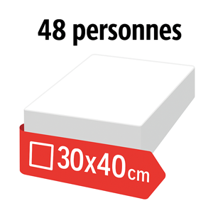 30 X 40 cm 48 personnes