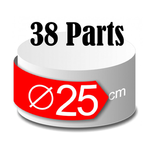 Grand gâteau rond – 38 parts – Ø 25 cm
