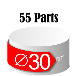 Gâteau rond prestige – 55 parts – Ø 30 cm