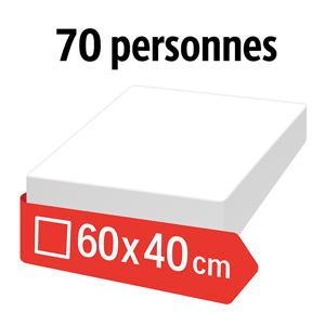 60 X 40 cm 70 personnes