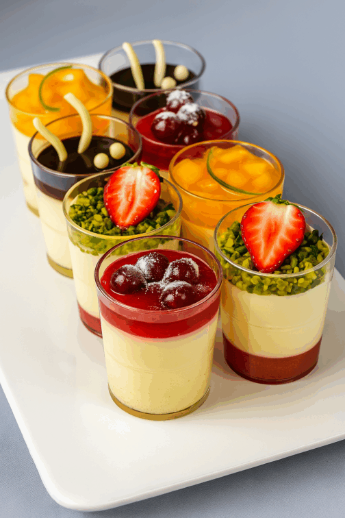 Assortiment de verrines sucrées – Sélection raffinée prête à servir – Image 3