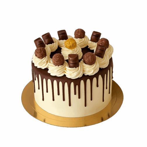 drip cake Kinder Bueno – Gâteau gourmand personnalisé Deluxe irrésistible
