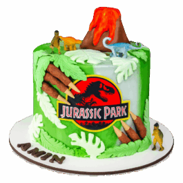 gâteau anniversaire dinosaure personnalisé – Cake design Jurassic Deluxe