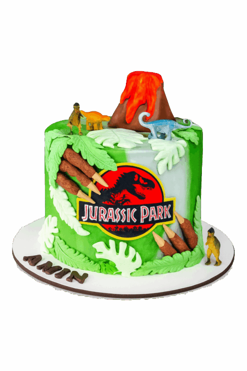 gâteau anniversaire dinosaure personnalisé – Cake design Jurassic Deluxe