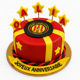 gâteau anniversaire équipe de football personnalisé – Cake design club sportif