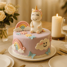 gâteau anniversaire licorne personnalisé – Cake design féérique Deluxe