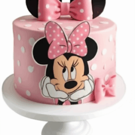 gâteau anniversaire Minnie Mouse – Cake design personnalisé Deluxe