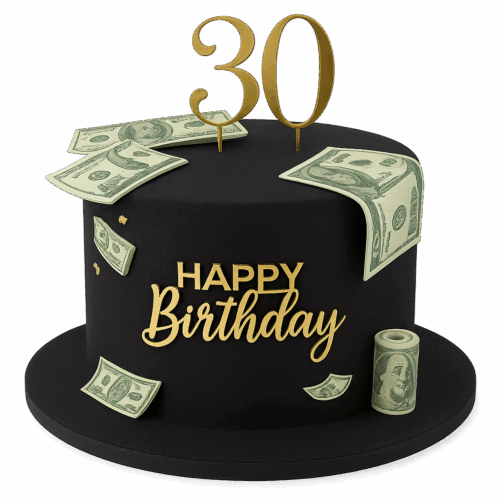 gâteau billet dollar – Cake design luxe personnalisé