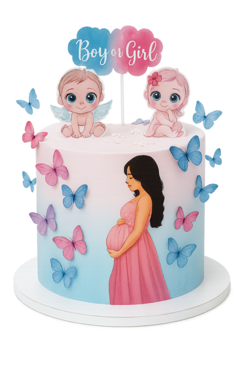 gateau boy or girl baby shower deluxe macarons et patisserie
