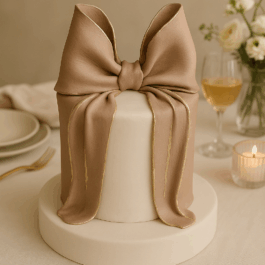 gâteau d’anniversaire drip cake rose avec macarons et meringues