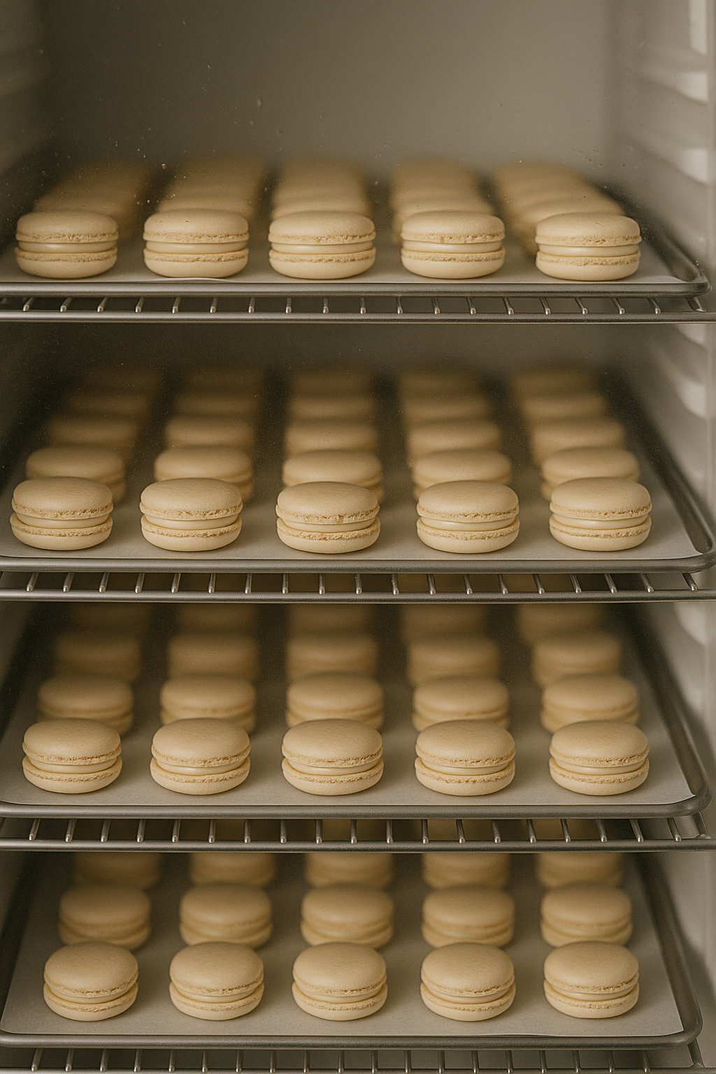 Maturation des macarons au froid positif pour un cœur fondant