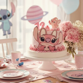 gateau anniversaire enfant stitch cake design deluxe tunis