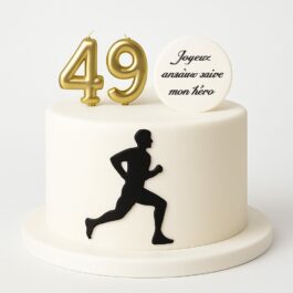 Gateau anniversaire sportif, gateau running, gateau marathon tunis