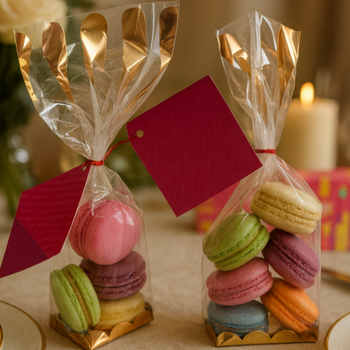 sachet macarons premium deluxe cadeau gourmand