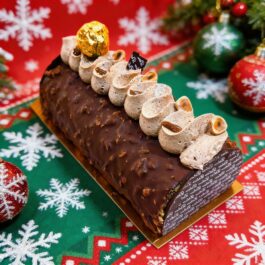 buche facon rocher chocolat noisette deluxe