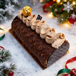 buche facon rocher chocolat noisette deluxe