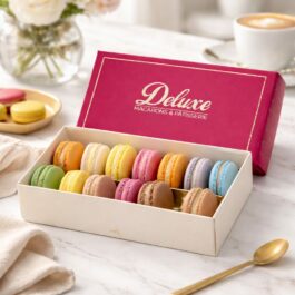 Coffret macarons 12 pièces – Assortiment Deluxe