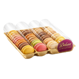 Accueil Coffret 24 macarons Deluxe – packaging voyage securise