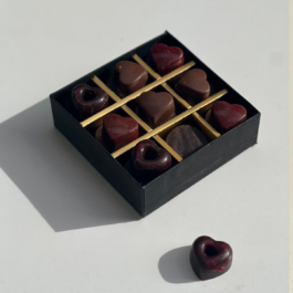 coffret 9 chocolats coeur