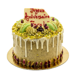 gateau anniversaire pistache