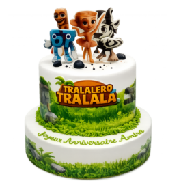 gateau anniversaire tralalero tralala enfant personnalise tunisie