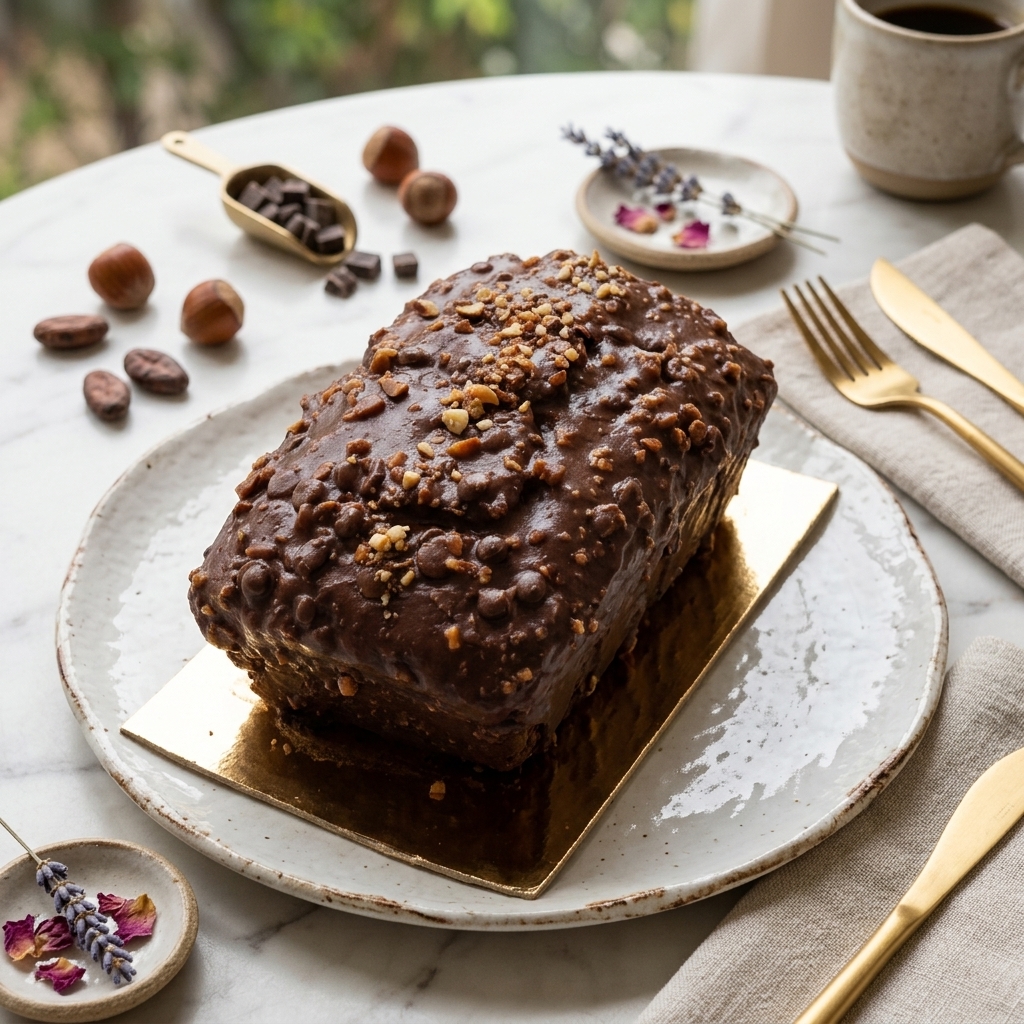 Cake Gourmand Chocolat Noisette Glaçage Rocher Sur Mesure Cake Gourmand Chocolat Noisette Glaçage Rocher Sur Mesure – Image 2