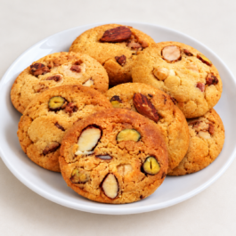 Cookies aux Fruits Secs Deluxe – Amandes, Pistaches et Noisettes