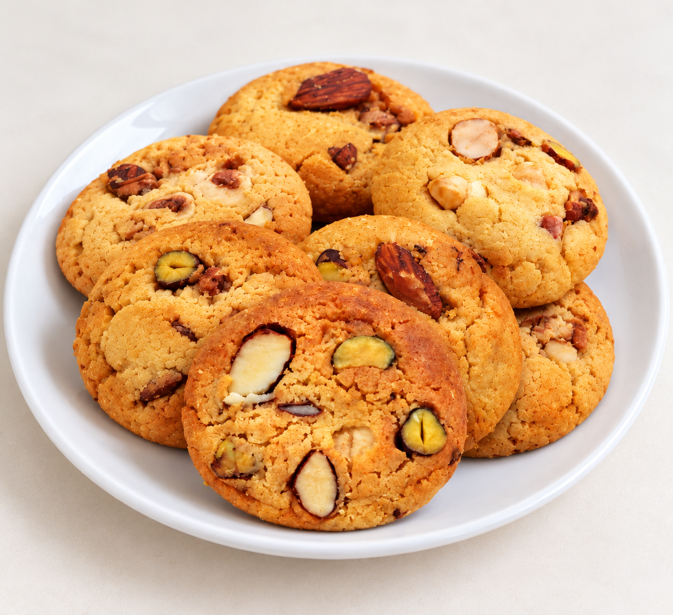 Cookies aux Fruits Secs Deluxe – Amandes, Pistaches et Noisettes Cookies aux Fruits Secs Deluxe – Amandes, Pistaches et Noisettes
