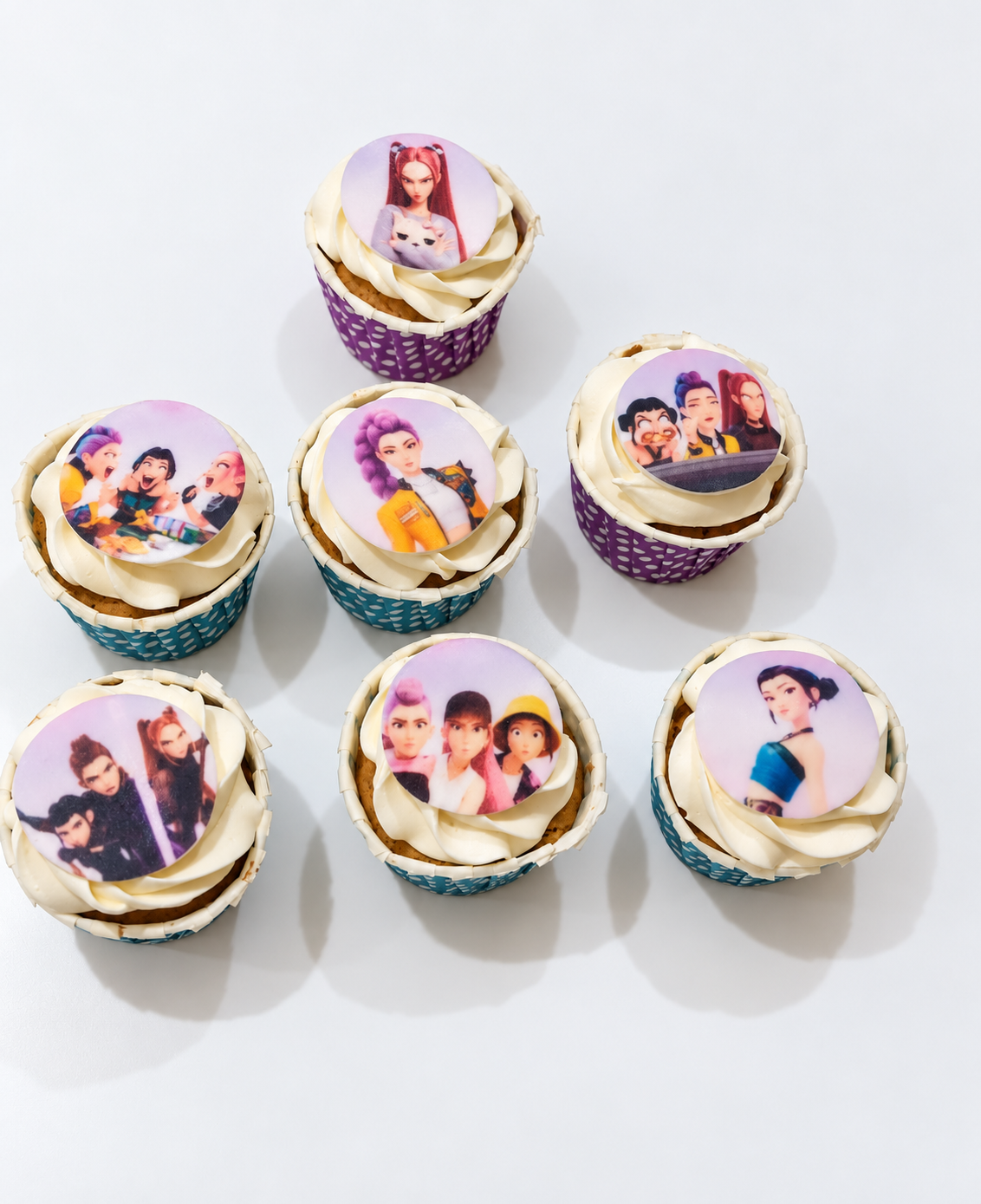 Cupcake K-Pop Demon Hunters – Cupcake Personnalisé Cupcake K-Pop Demon Hunters – Cupcake Personnalisé
